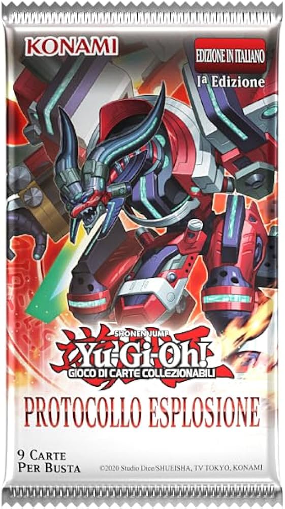 Bustia da 9 carte Yu Gi Oh Protocollo Esplosione ITA