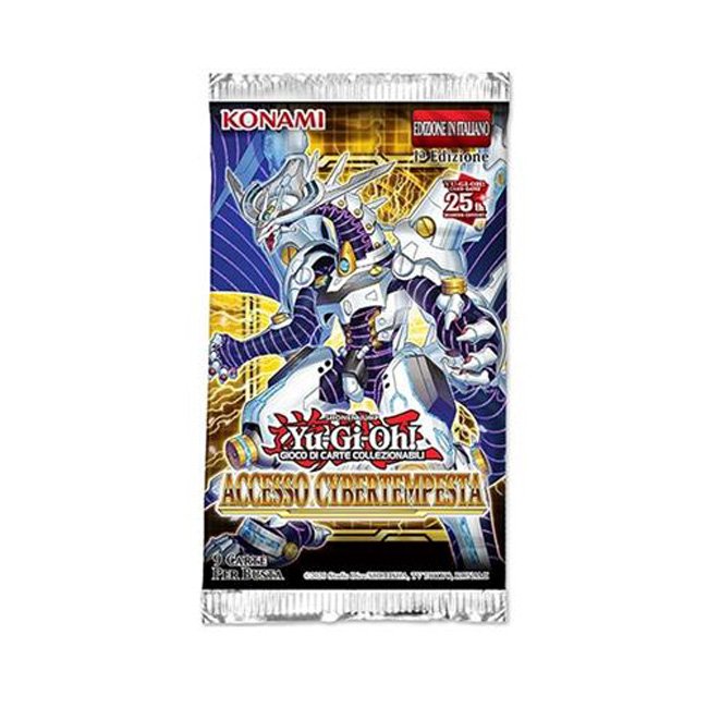 Bustina 9 carte Yu Gi Oh Accesso Cybertempesta ITA