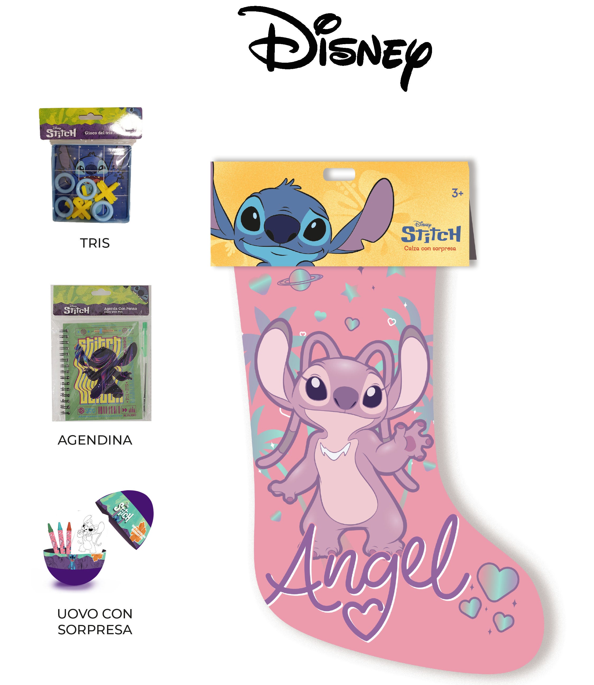 Calza Epifania con Sorprese Angel Stitch Disney