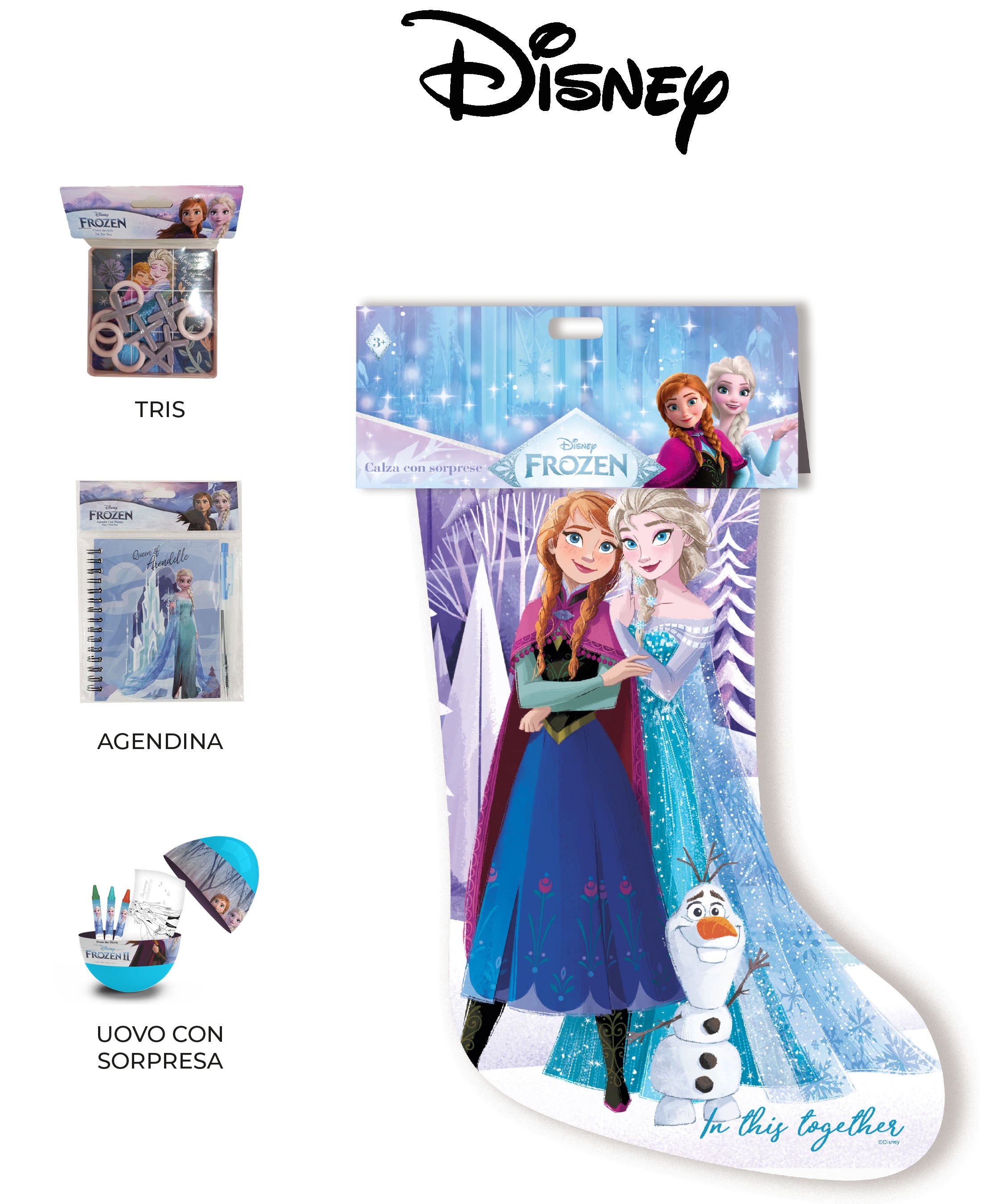 Calza Epifania con Sorprese Frozen Disney