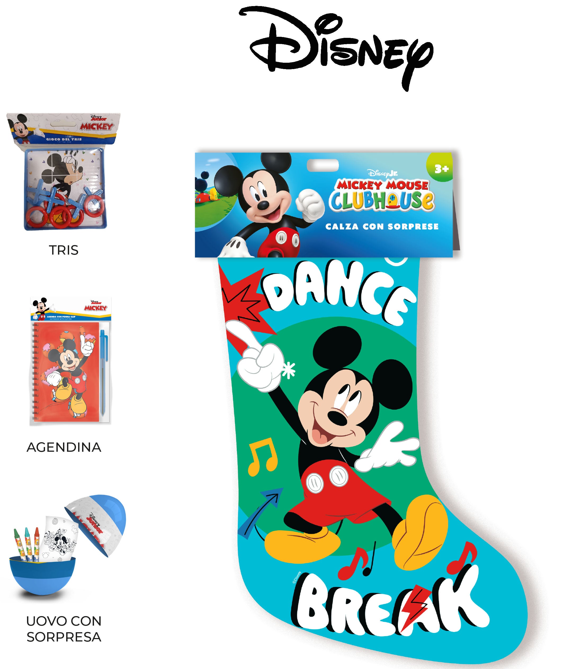 Calza Epifania con Sorprese Mickey Mouse Disney