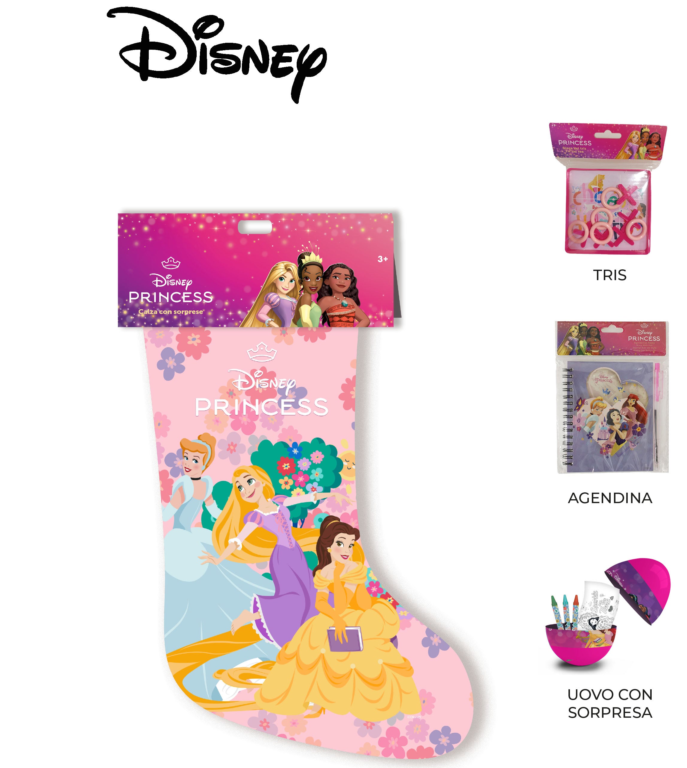Calza Epifania con Sorprese Principesse Disney