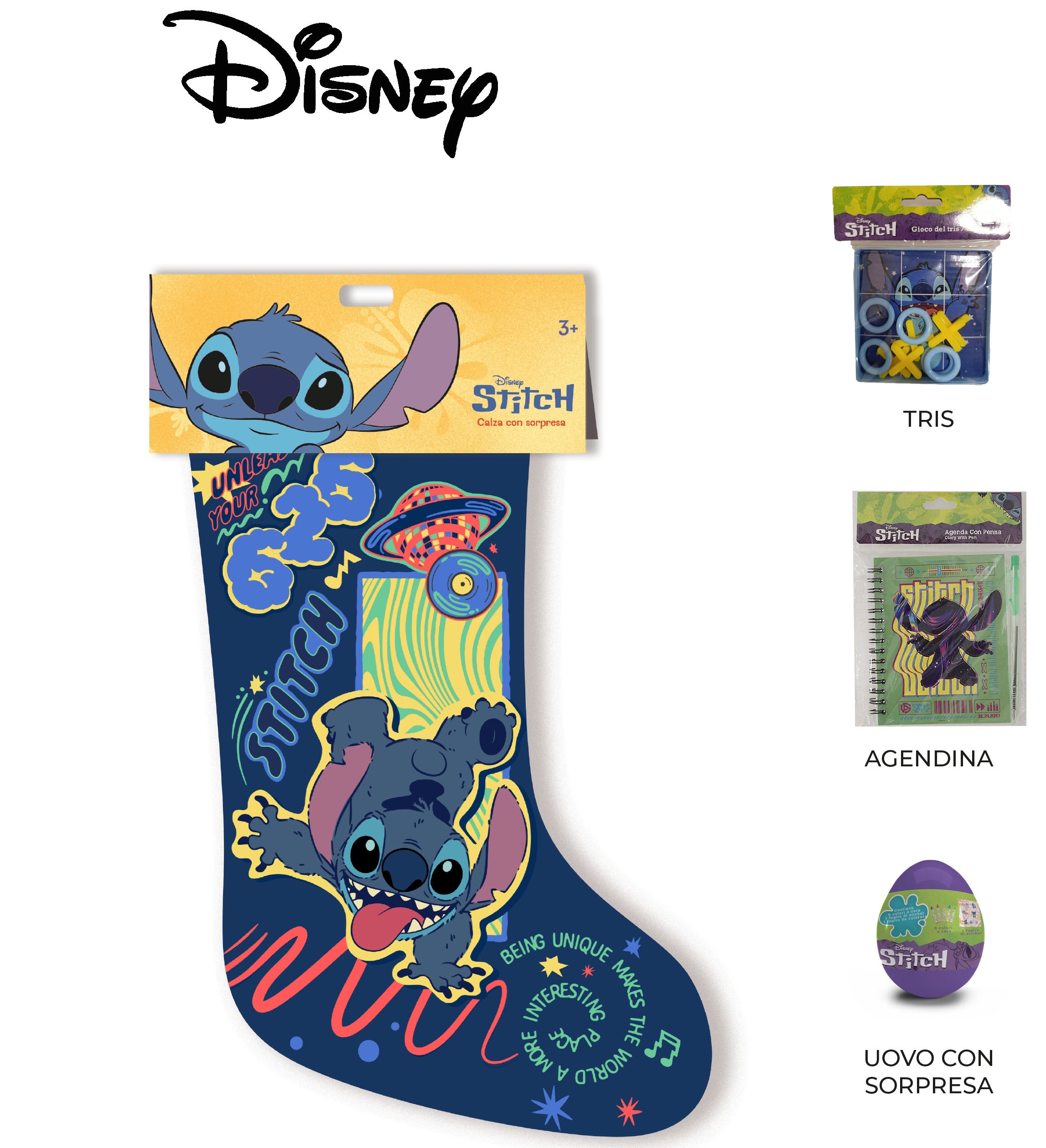 Calza Epifania con Sorprese Stitch Disney