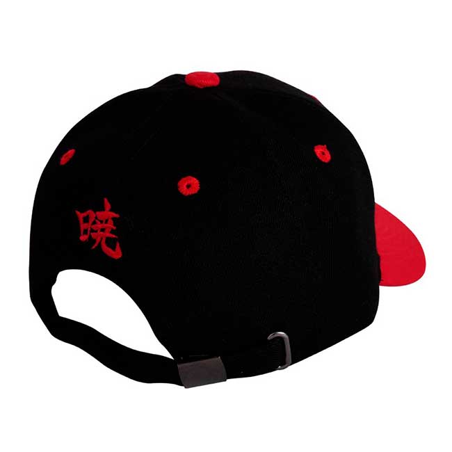 Cappello con visiera regolabile logo Akatsuki Naruto Shippuden