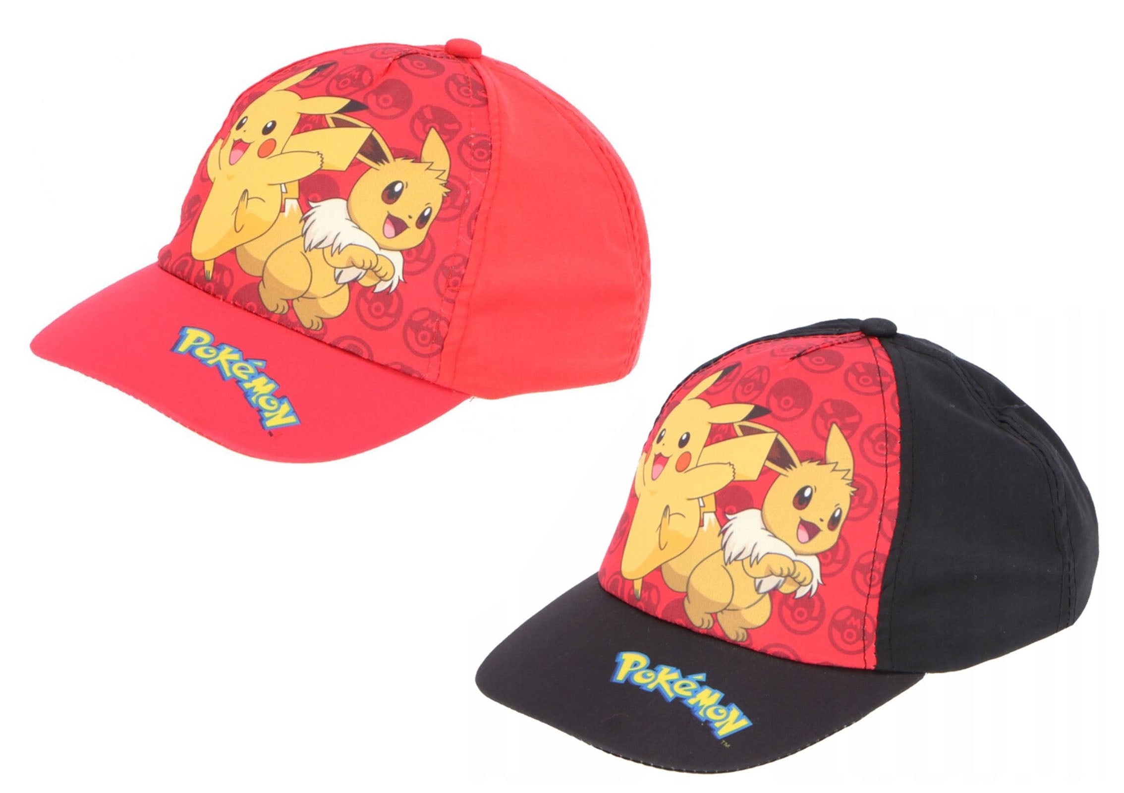 Cappello Pikachu e Eevee Pokemon Bambini