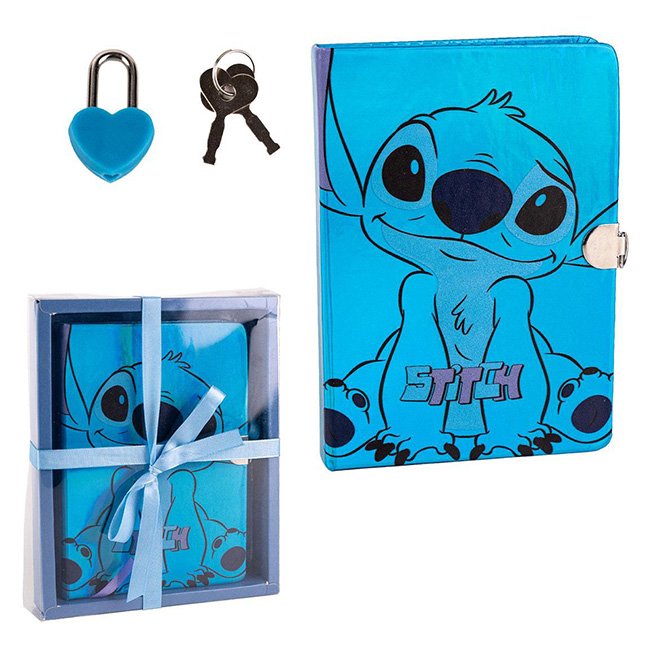 Diario Segreto con chiave e lucchetto Stitch Disney