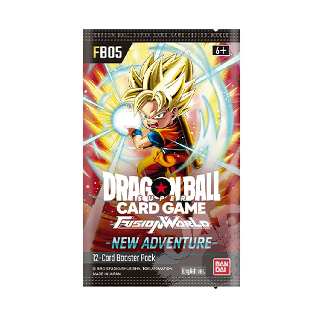 Dragon Ball Super Card Game Fusion World New Adventure FB-05 Busta da 12 carte ENG