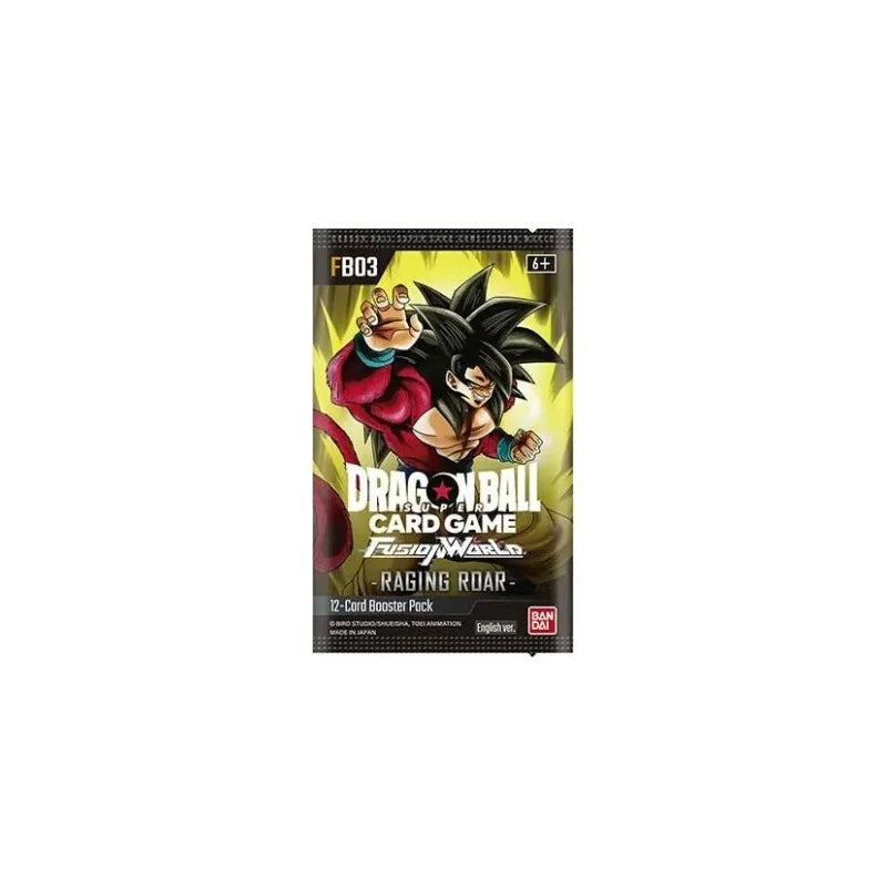Dragon Ball Super Card Game Fusion World Raging Roar FB-03 Busta da 12 carte ENG