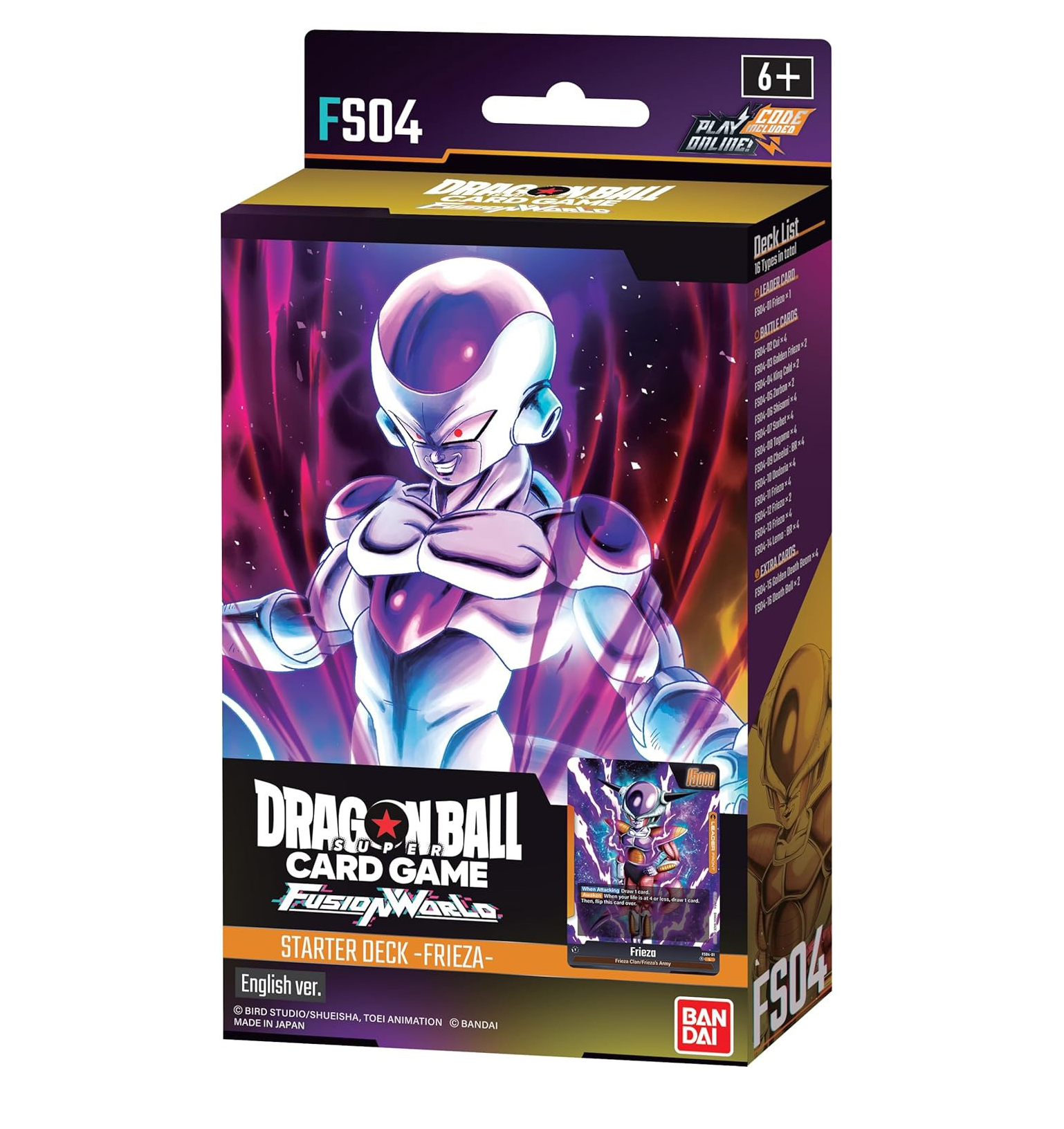 Dragon Ball Super Card Game Fusion World Starter Deck FS-04 wave 3 Frieza ENG