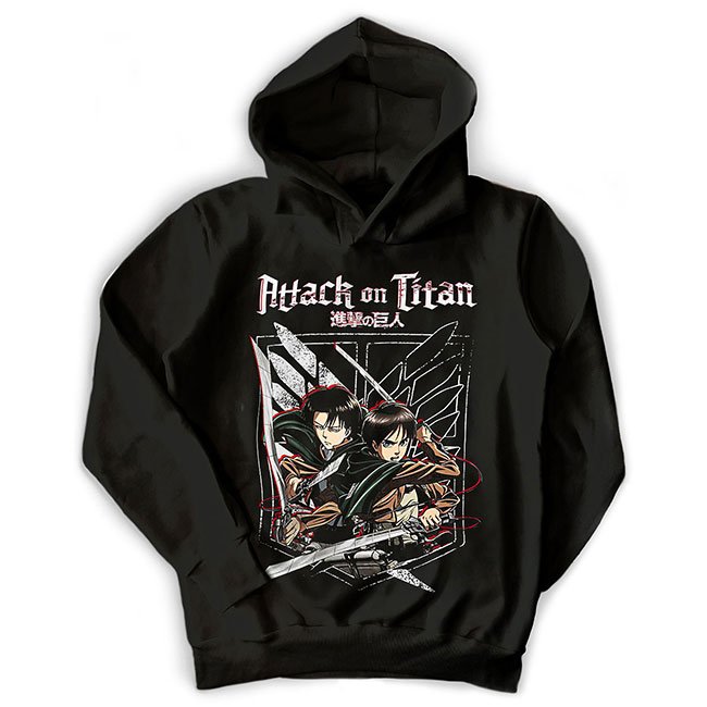 Felpa Attack on Titan Nera