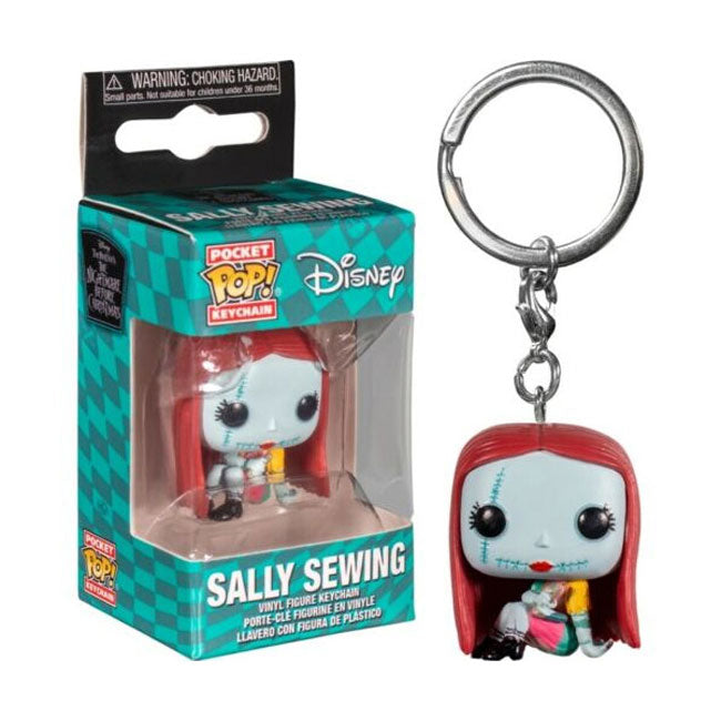 Funko POP Keychain Sally Sewing Disney Night Before Christmas Portachiavi