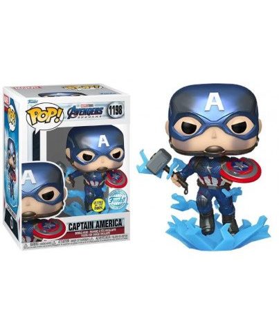 Funko Pop Captain America with Hammer 1198 Marvel EndGame Special Edition