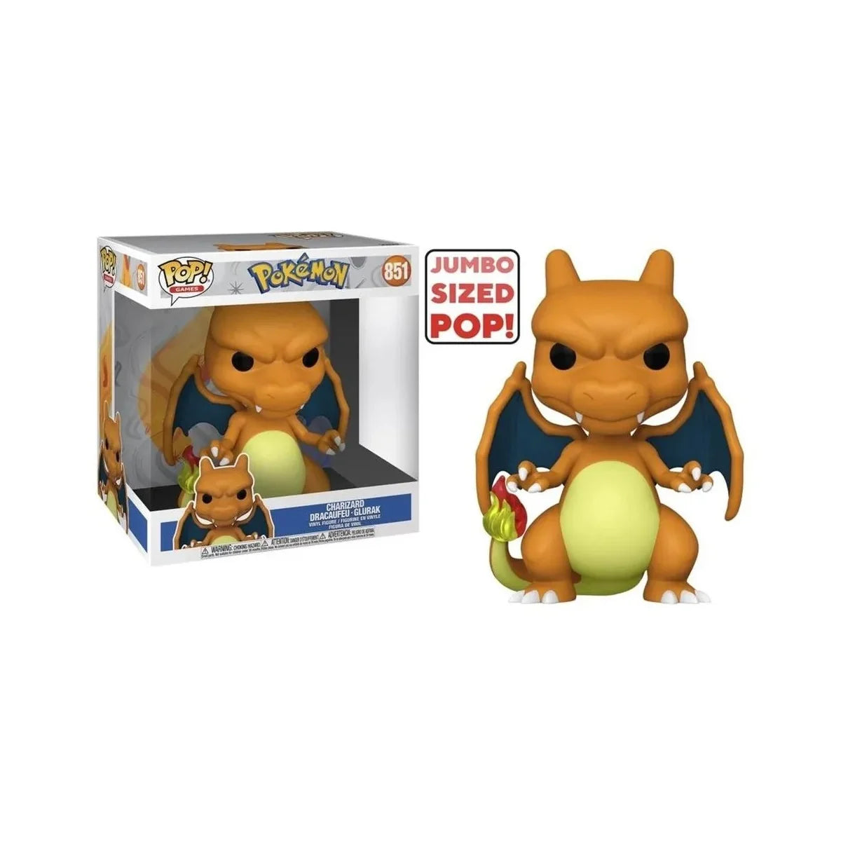 Funko Pop Charizard 851 Super Sized Jumbo Pokemon EMEA 25 cm