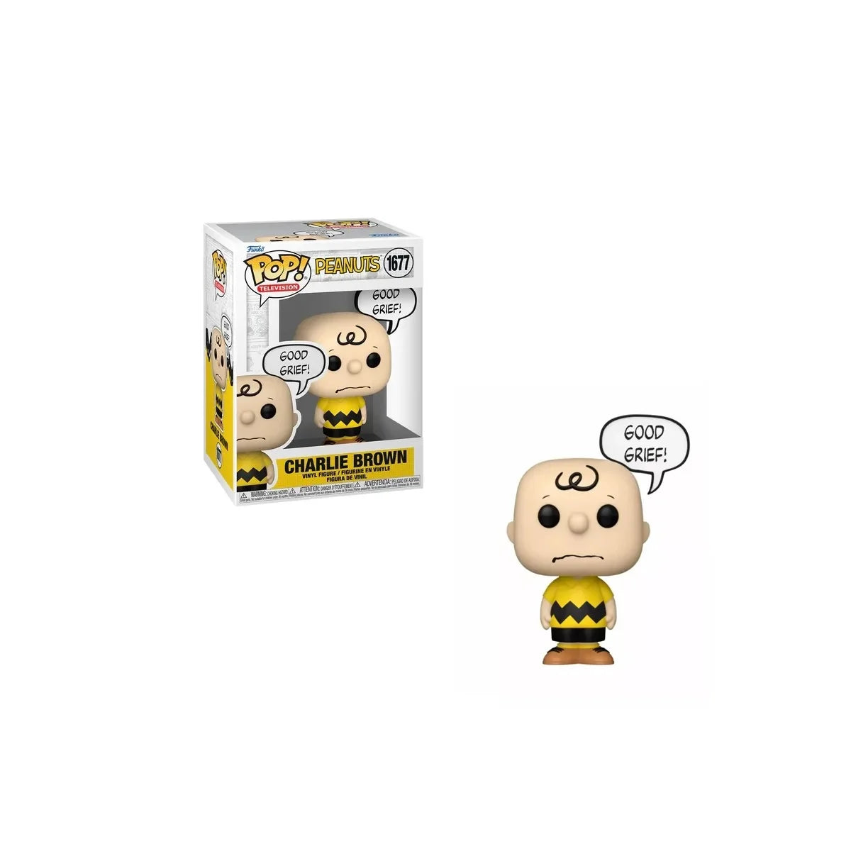 Funko Pop Charlie Brown Good Grief 1677 Peanuts