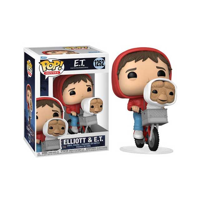 Funko Pop ET Elliot with Et in bike basket 1252 ET40th anniversary
