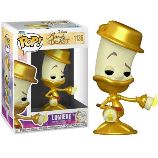 Funko Pop Lumiere 1136 Beauty And The Beast 30th anniversary
