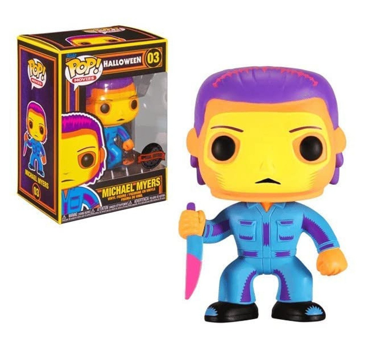 Funko Pop Michael Myers 03 Halloween Black Light Special Edition