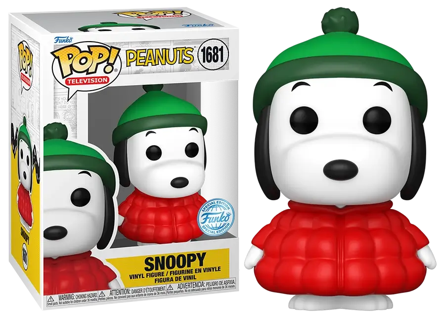 Funko Pop Snoopy in Coat 1681 Peanuts Special Edition