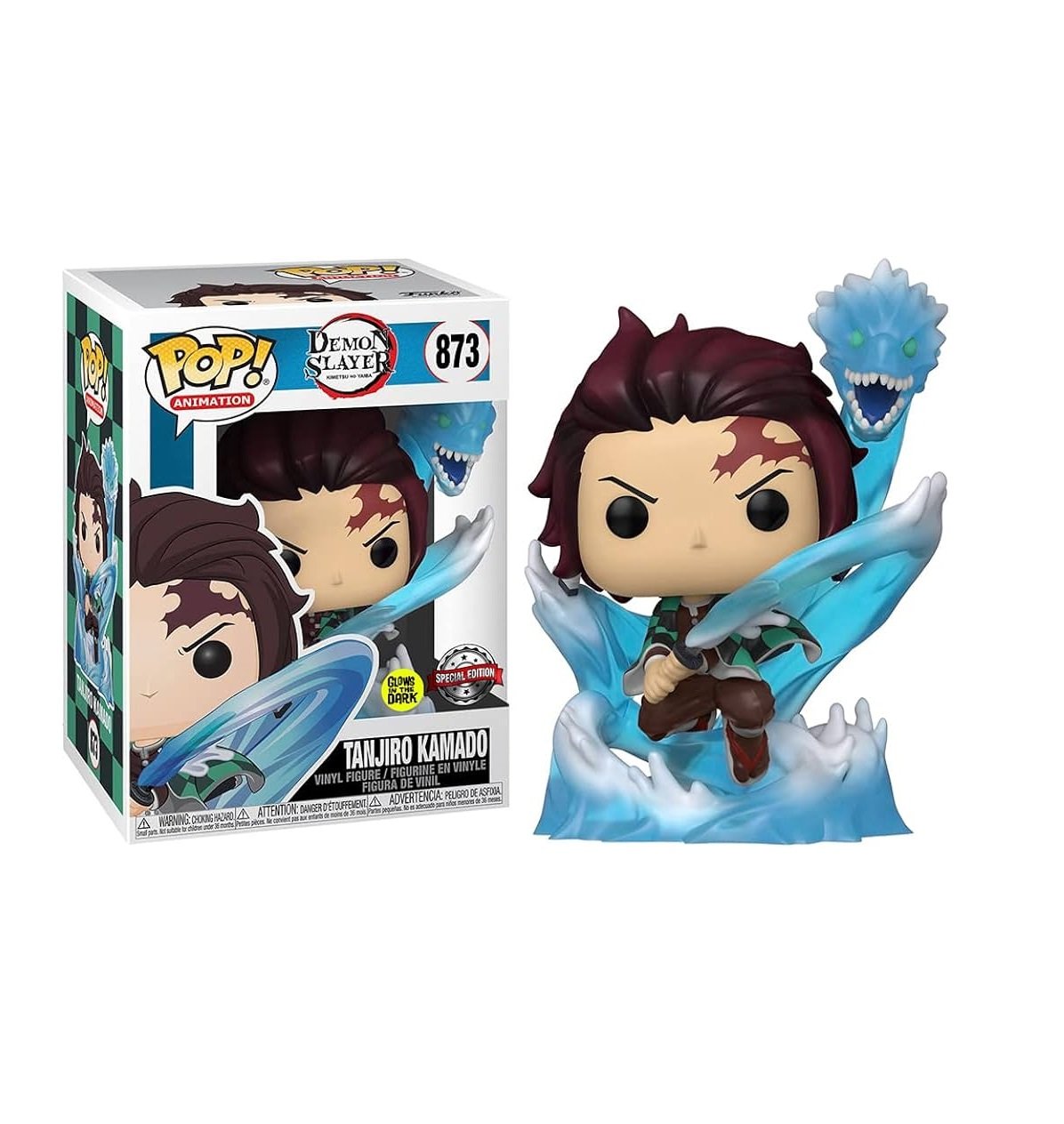 Funko Pop Tanjiro Kamado 873 Demon Slayer Special Edition Glows in the Dark