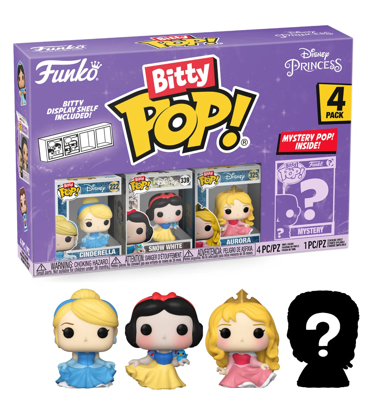Funko Bitty Pop Disney Princess Pack 4