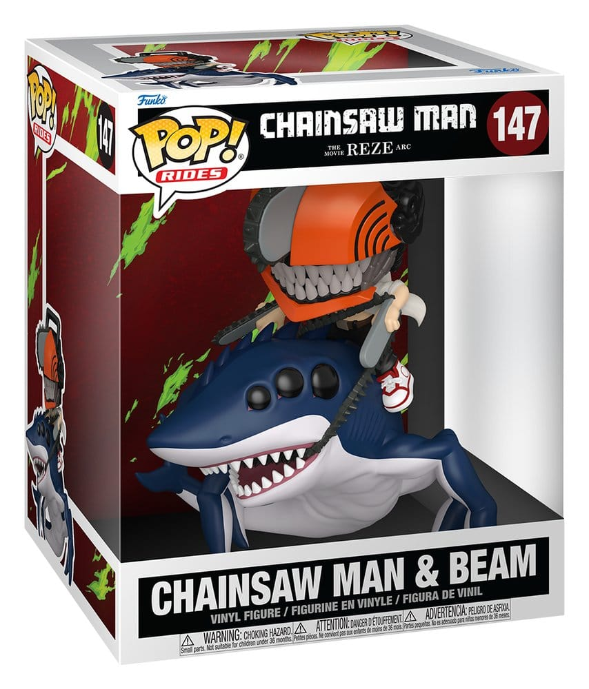 Funko Pop Chainsaw Man POP! 147 Rides Deluxe CSM & Beam 15 cm