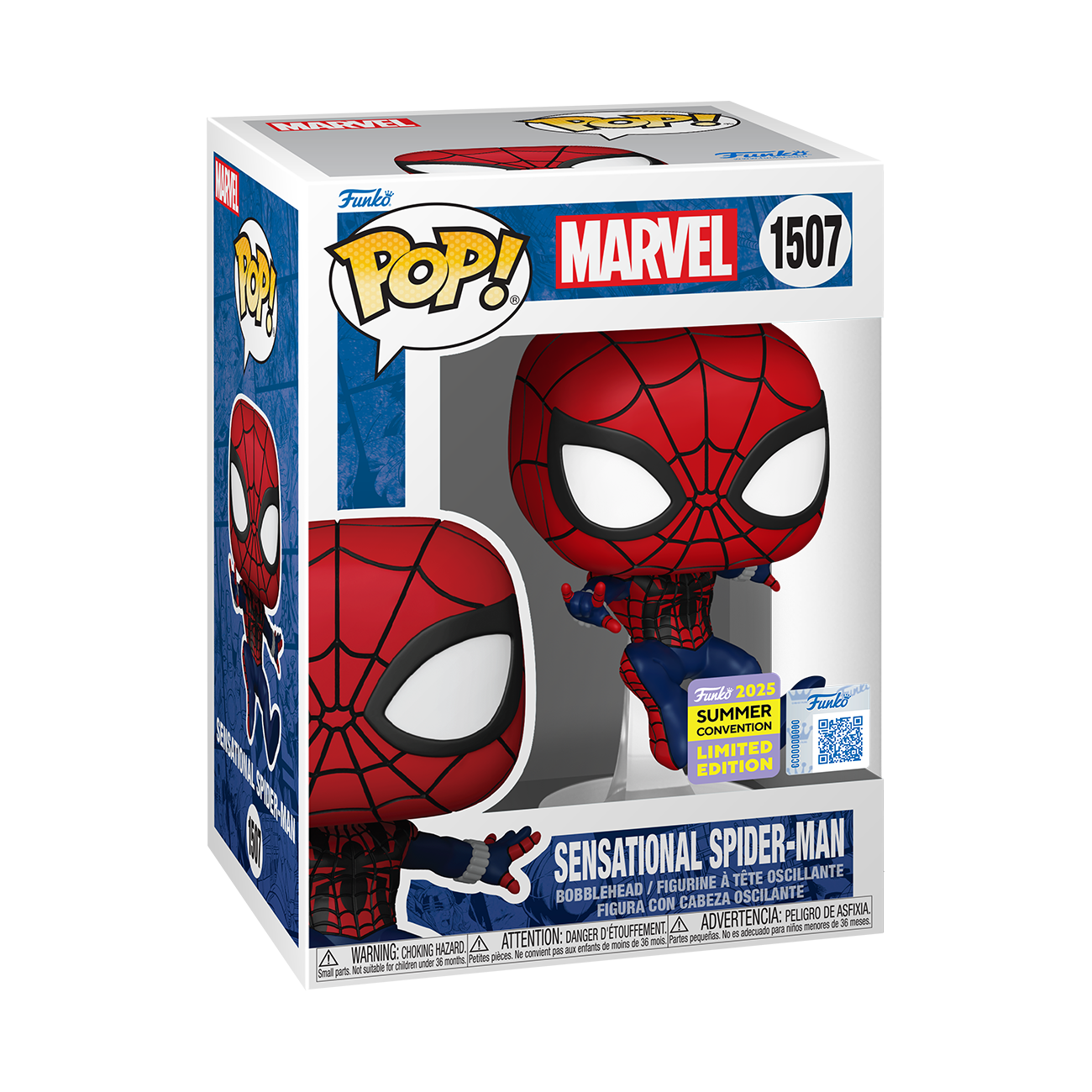 Funko Pop Sensational Spider Man 1507 Marvel Funside EXCL