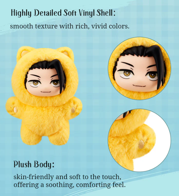 Jujutsu Kaisen Cat Ear Portachiavi Peluche Blind Box