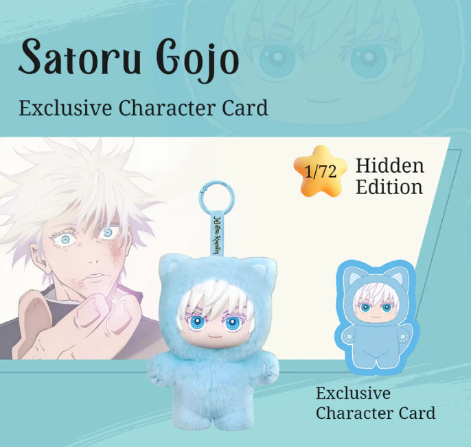 Jujutsu Kaisen Cat Ear Portachiavi Peluche Blind Box