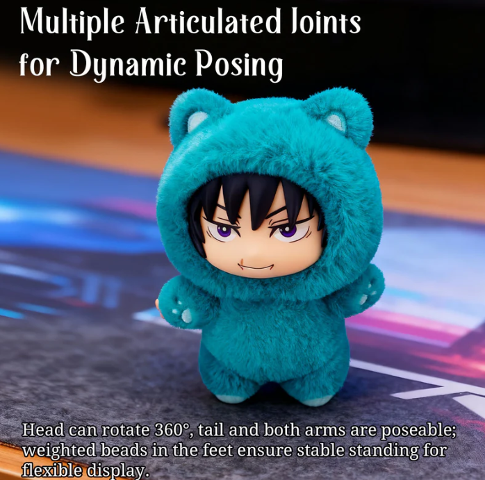 Jujutsu Kaisen Cat Ear Portachiavi Peluche Blind Box