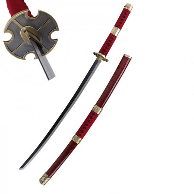 Replica Katana One Piece Roronoa Zoro Rossa 104 cm