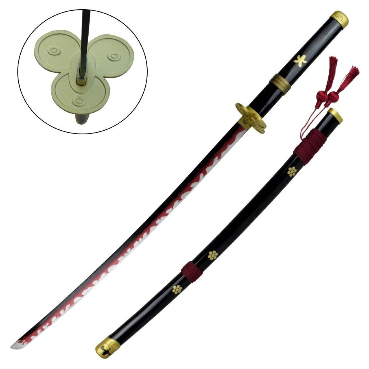 Replica Katana Enma Roronoa Zoro One Piece nera
