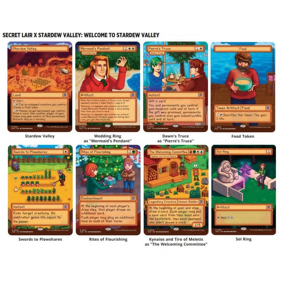 Magic The Gathering Secret Lair x Stardew Valley Welcome to Stardew Valley ENG