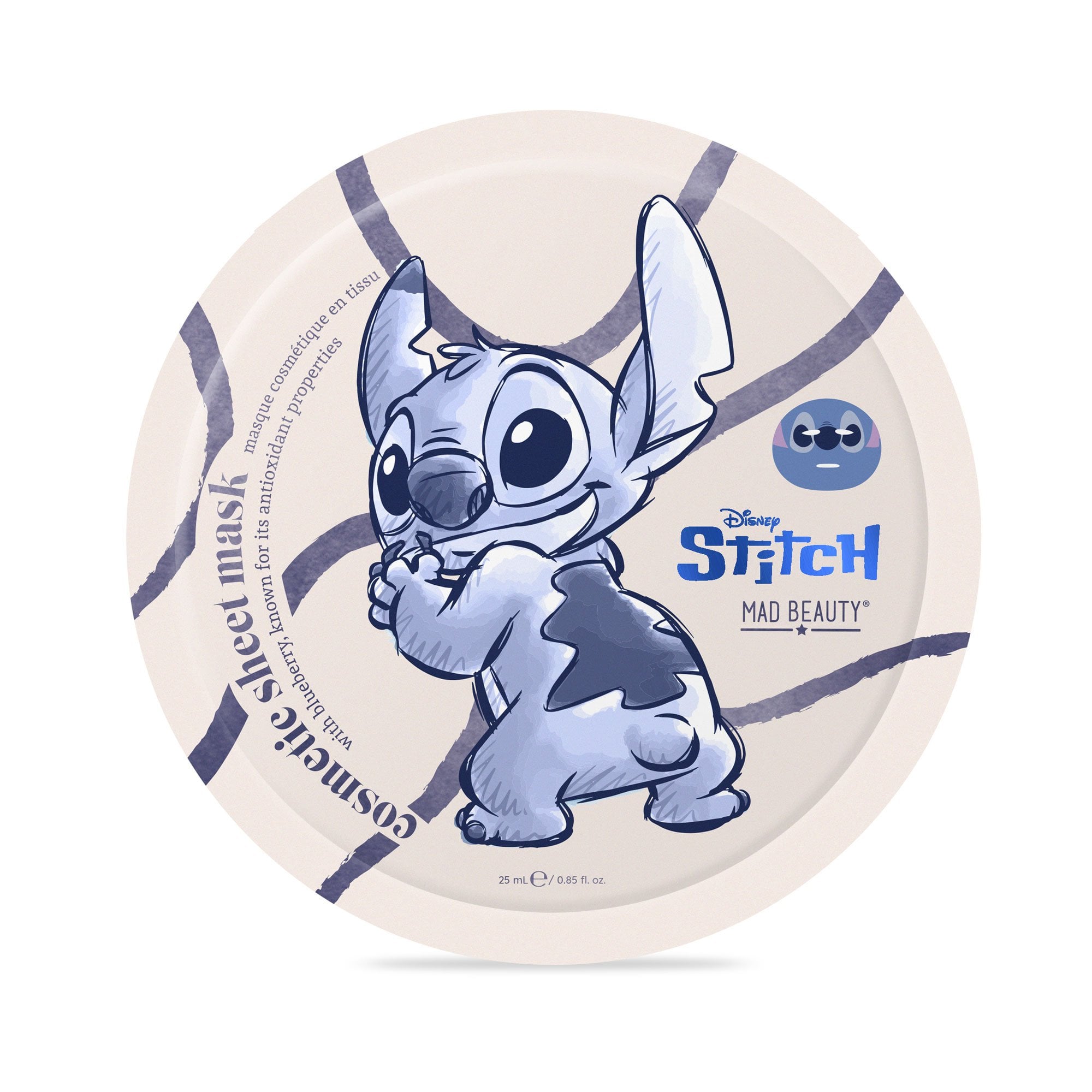 Maschera Viso in tessuto Stitch Denim Disney Mad Beauty