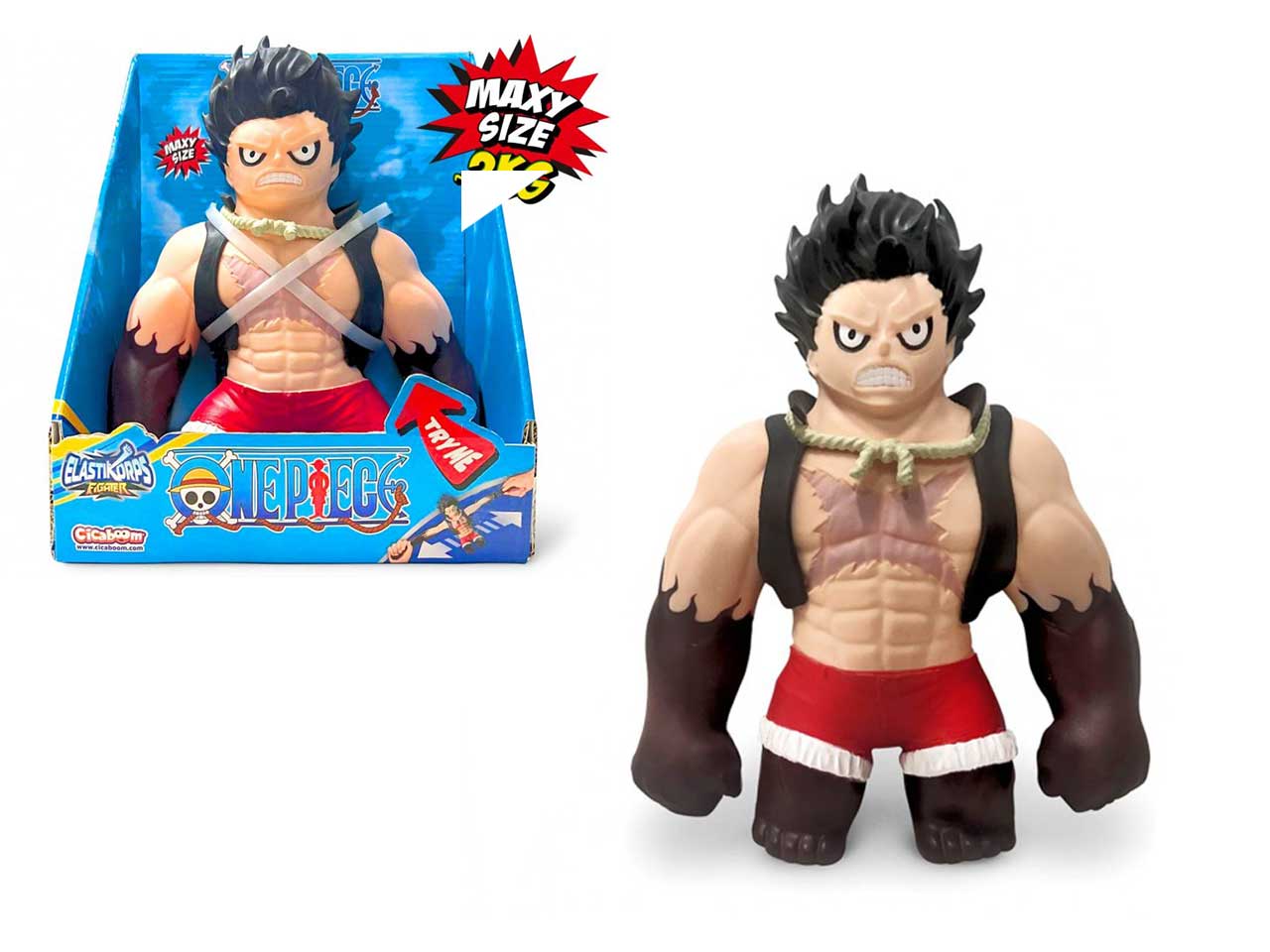 Maxi Elastikorps Fighter Luffy Gear 4 Snakeman One Piece 23 cm
