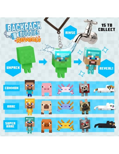 Minecraft Reveals Backpack Buddies – Portachiavi Blind Bag a Sorpresa Paladone