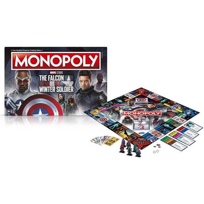 Monopoly Falcon and the Winter Soldier Marvel