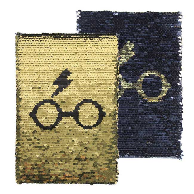 Notebook Oro Paiettato Harry Potter