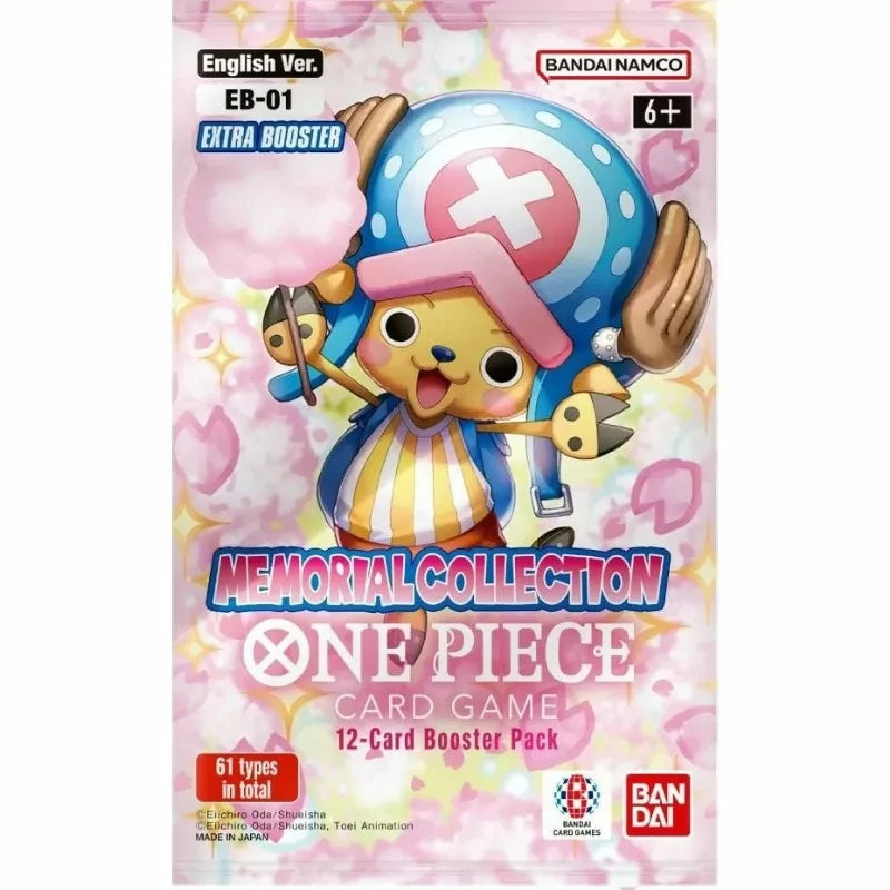 One Piece Card Game EB-01 Extra Booster Memorial Collection Busta da 12 carte ENG
