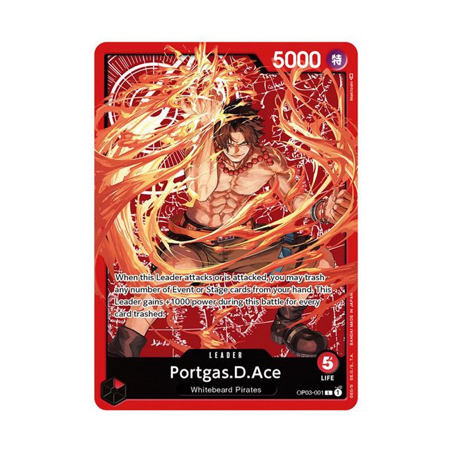 One Piece Card Game Playmat Storage Box and Card Special Good Set - Ace-Sabo-Luffy