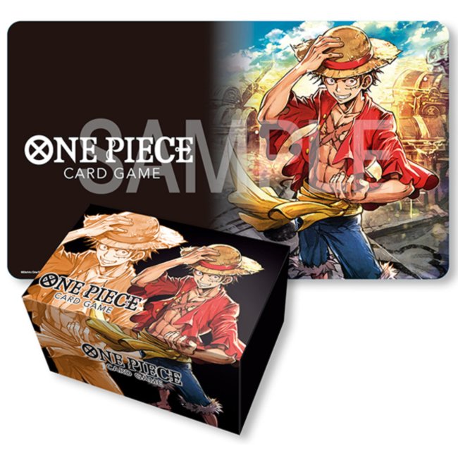 One PieceCard Game Playmat and Storage Box Set Monkey D. Luffy