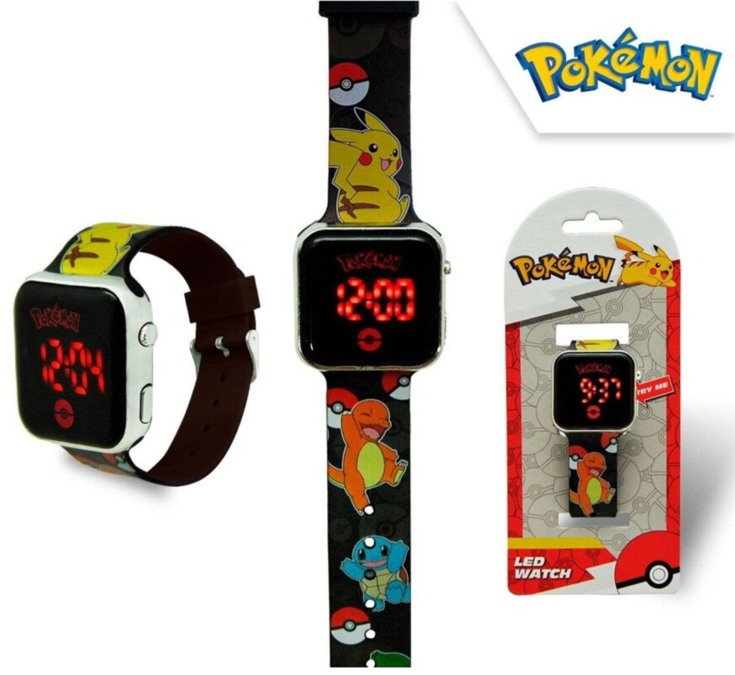 Orologio da Polso Digitale LED Personaggi Pokemon