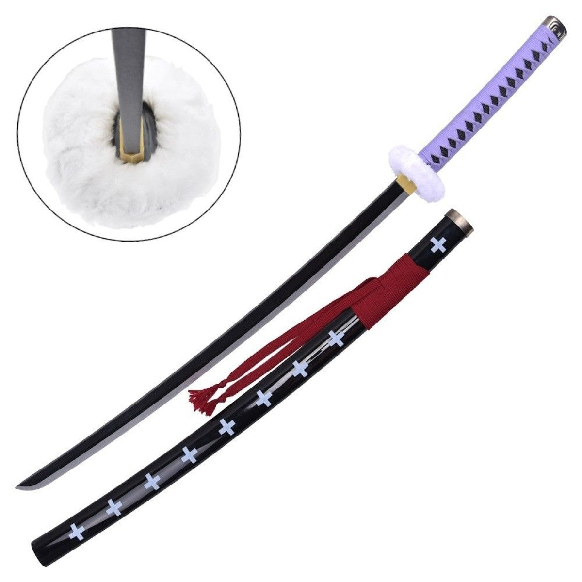 Replica Katana Trafalgar Law One Piece Manico Viola