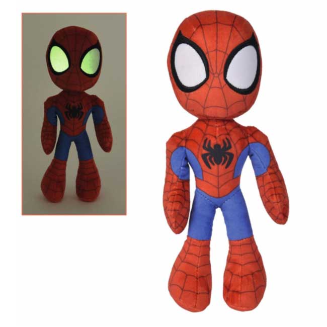 Peluche Spider man Glow in The Dark Marvel 25cm