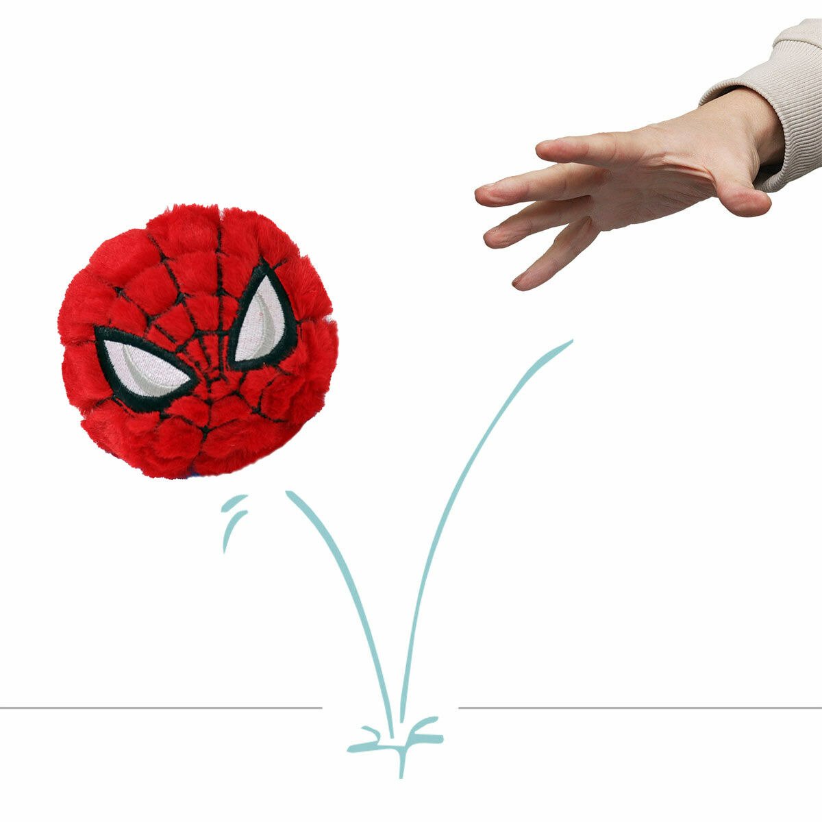 Peluche TY Beanie bouncers rimbalzanti Spiderman Marvel