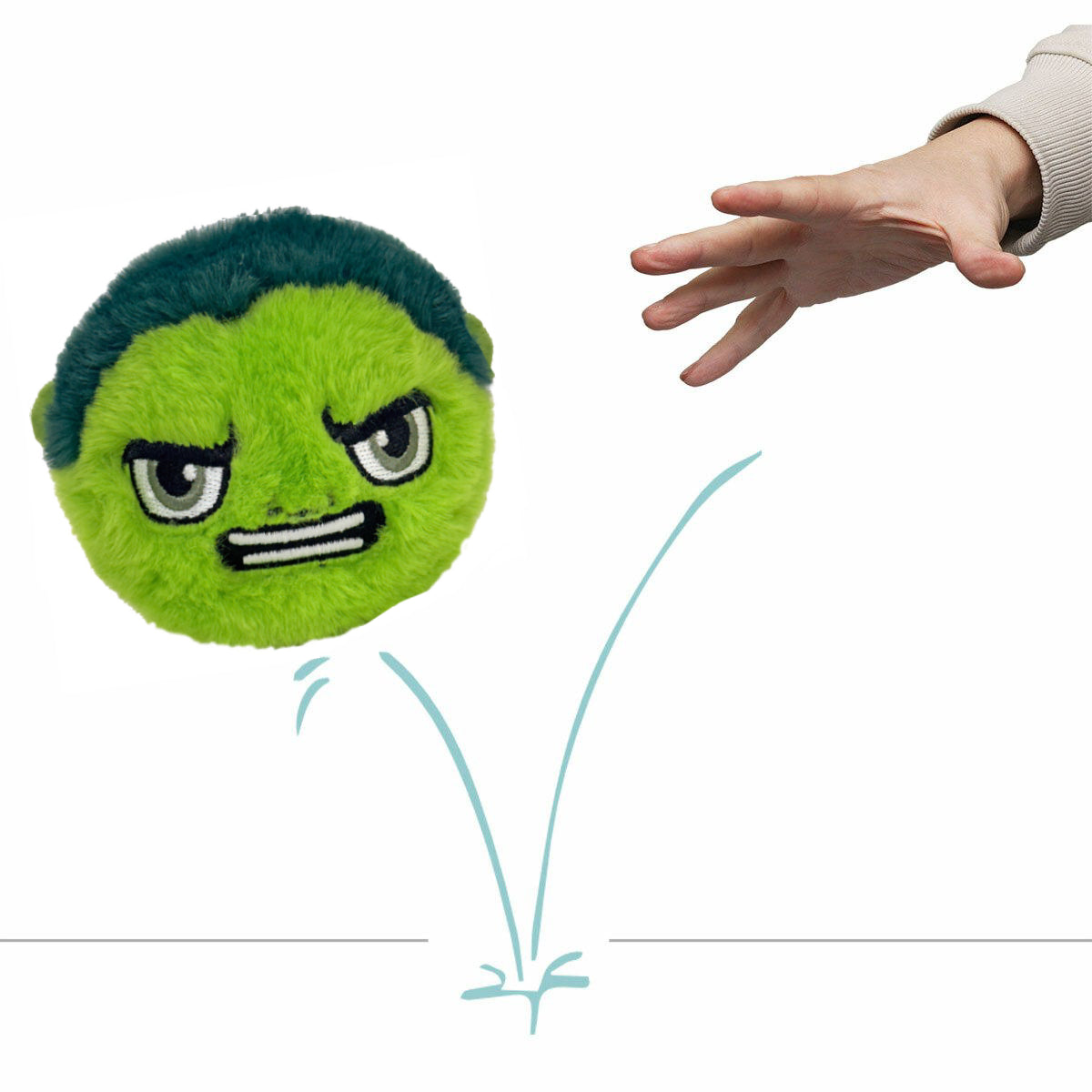 Peluche TY Beanie bouncers rimbalzanti Hulk Marvel