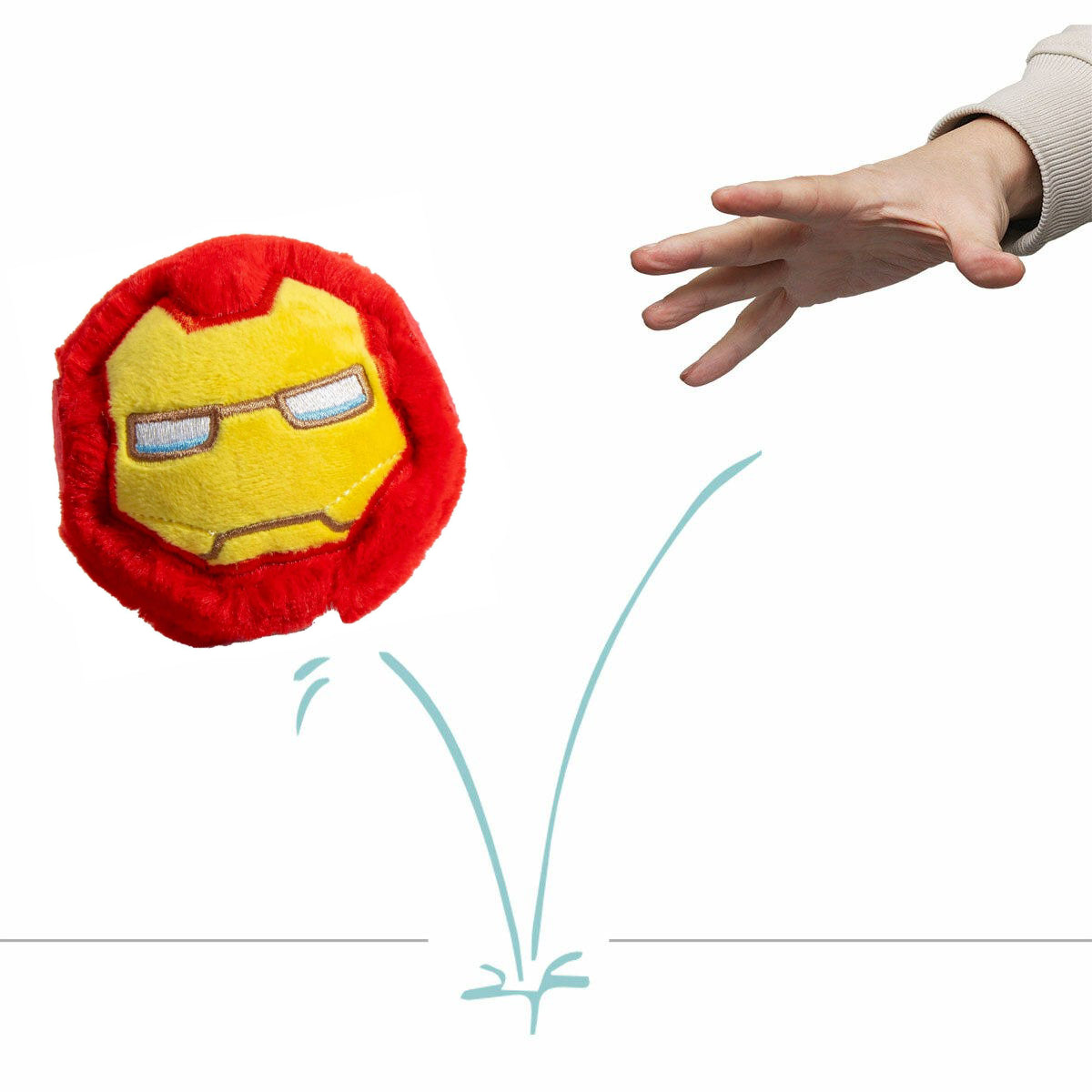 Peluche TY Beanie bouncers rimbalzanti Iron Man Marvel