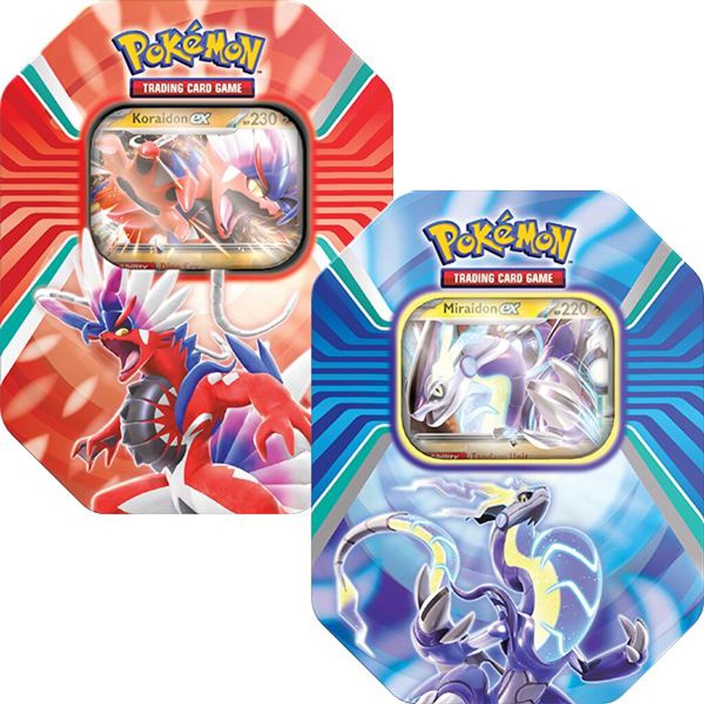 Pokemon Paldea Legends Tin edizione Inglese Koraidon Miraidon
