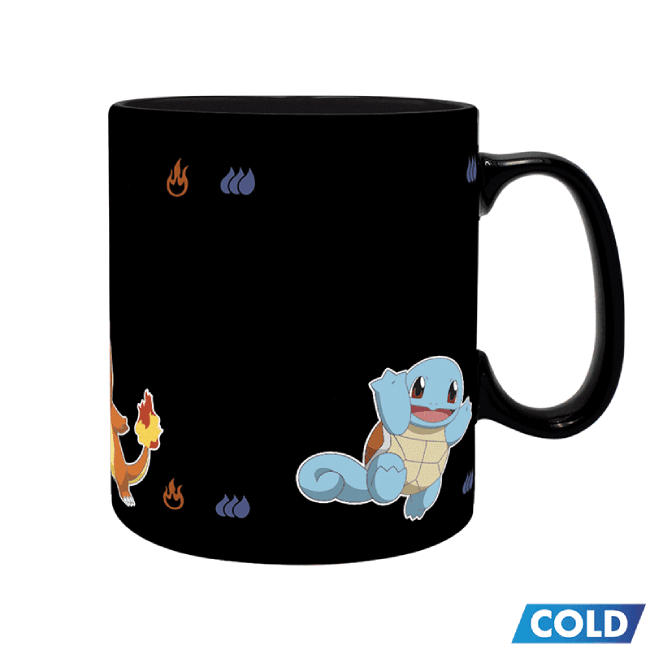 Pokemon tazza termosensibile evoluzioni Squirtle Charmander Bulbasaur
