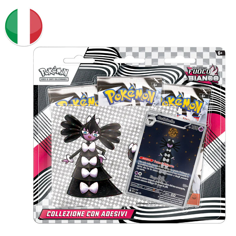 Pokémon Confezione da tre Buste Fuoco Bianco Scarlatto e Violetto ITA
