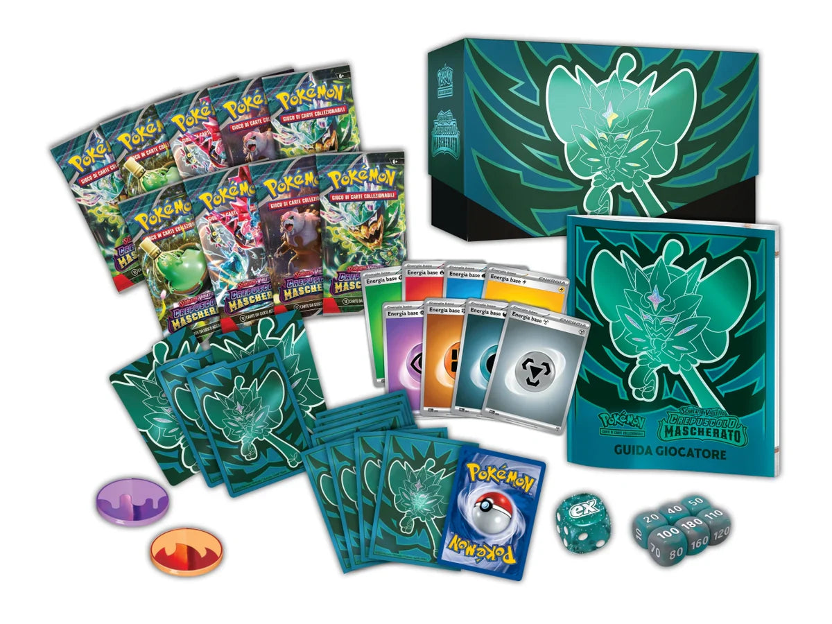 Pokemon Set Allenatore Fuoriclasse Crepuscolo Mascherato Scarlatto e Violetto ITA